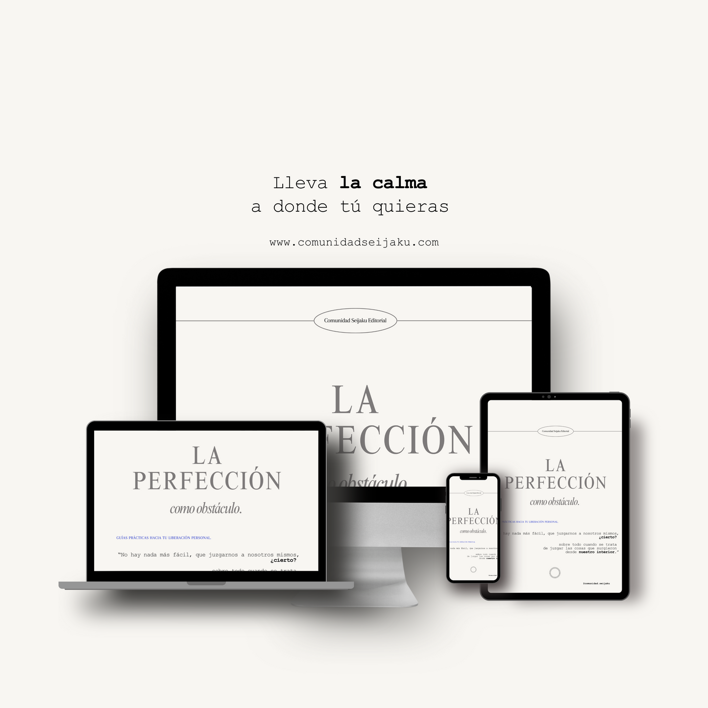 "La perfección como obstáculo" (e-book)